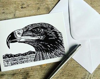 Steppes Eagle Greetings Card | Art Card | Any Occasional Card | Bird of Prey