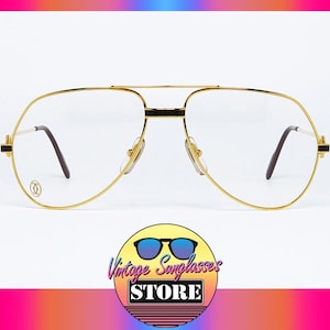 Cartier VENDOME Laque 59 mm RARE original vintage eyeglasses made in France 1989