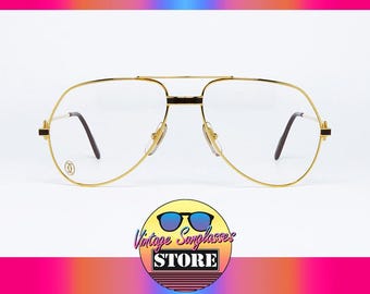 Cartier VENDOME Laque 59 mm RARE original vintage eyeglasses made in France 1989