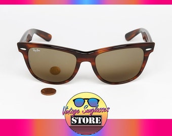 Ray-Ban WAYFARER II T.G.M. Top Gradient Mirror, gafas de sol vintage originales de Bausch & Lomb, fabricadas en EE. UU. en 1992.