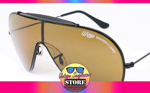 Buy Ray Ban WINGS Black B-15 by BAUSCH&LOMB Original Vintage 