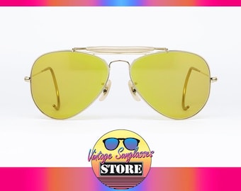 【BAUSCH＆LOMB Ray-Ban】ビンテージ OUTDOORSMAN Ray Ban Bausch & Lomb Gold Outdoorsman Sunglasses B&L Green