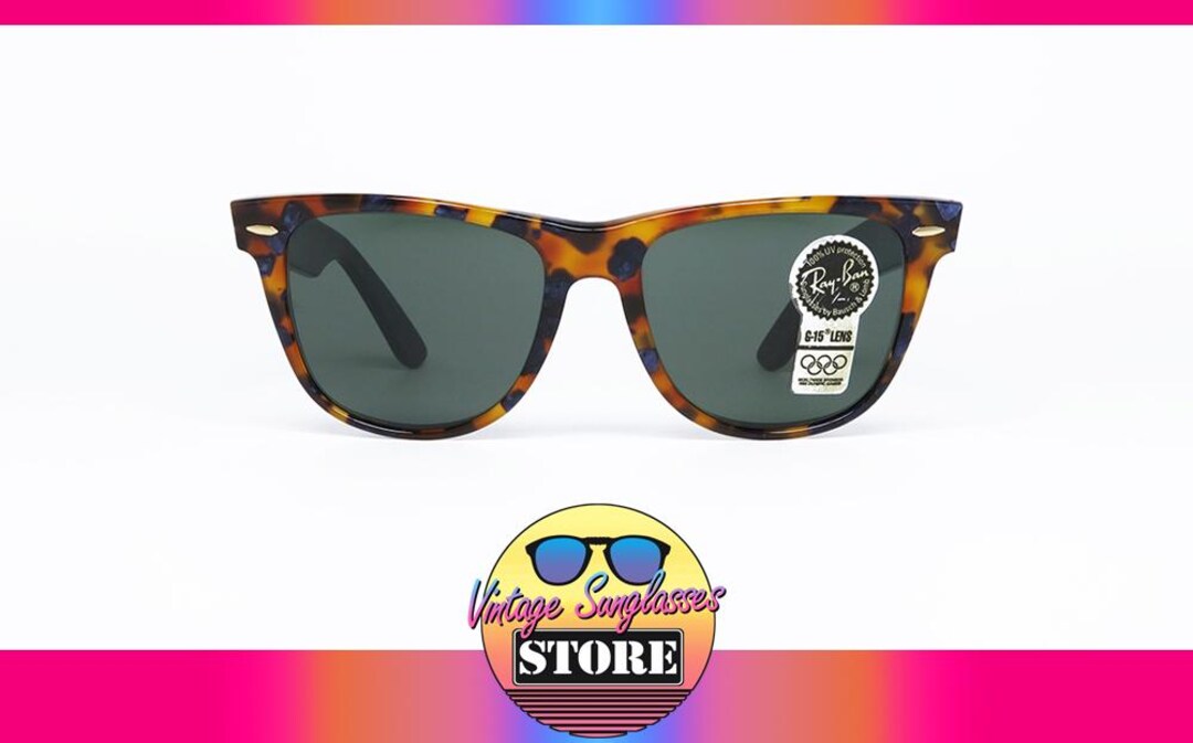 Ray Ban WAYFARER II Limited Deluxe G-15 RARE Original Vintage