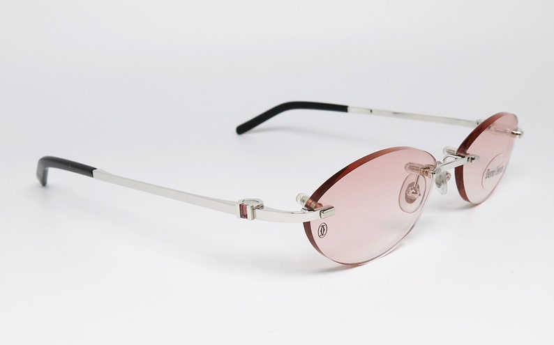 Cartier T8100632 GEMSTONES 90年代 パリ・フランス製 リムレス オリジナル ヴィンテージ サングラス 画像 4