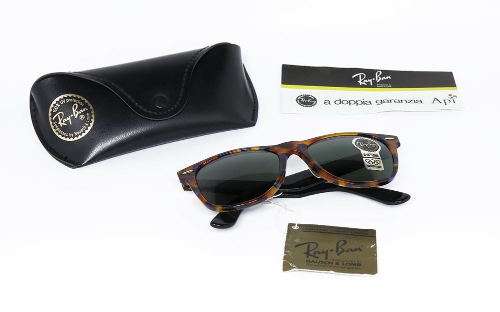 Ray Ban WAYFARER II Limited Deluxe G-15 RARE Original Vintage