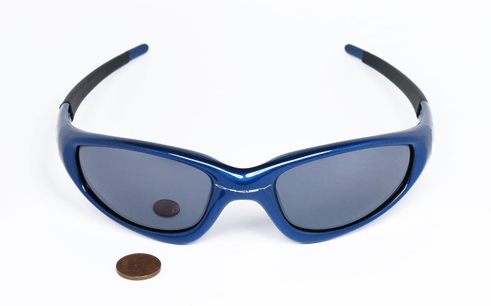 OAKLEY Straight Jacket METALLIC BLUE オリジナルヴィンテージ