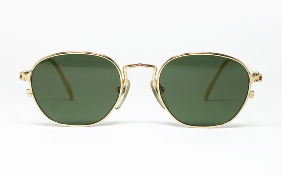 Jean Paul Gaultier 55-3182 22KGP TITANIUM-P Gold Plated RARE Jean Paul Gaultier 55-3182 22KGP TITANIUM-P Gold Plated RARE