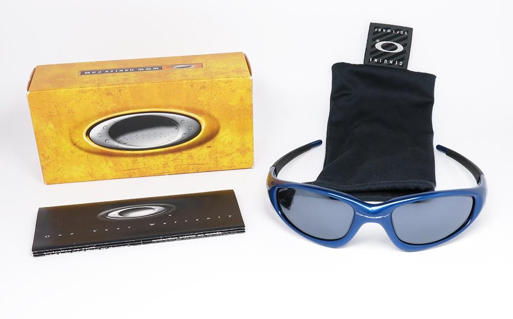 OAKLEY Straight Jacket METALLIC BLUE オリジナルヴィンテージ