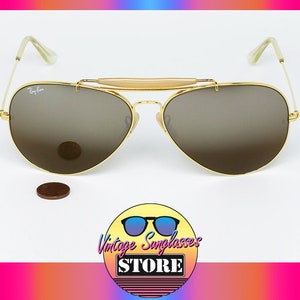 Brown Gradient Gold Ray Ban Aviators - Etsy display picture 2