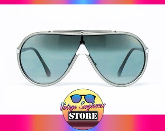 Derapage by Vitaloni 66 FS Double Gradient Mirror vintage sunglasses Hand-Made in Italy 1982