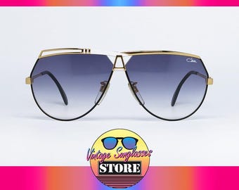 Vintage CAZAL 901 TARGA Col. 49 Sunglasses Black Frame Germany 80s