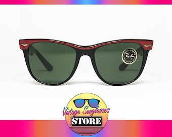 Ray Ban WAYFARER II Street Neat E.C.-B Bausch&Lomb BL vintage sunglasses made in U.S.A. 1992