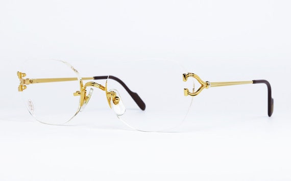 Cartier PORTOFINO 52mm RIMLESS original vintage e… - image 3