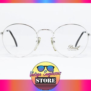 Desil PANTORO 14 Kt Rolled WHITE GOLD vintage eyeglasses made in Italy from &#39;80s