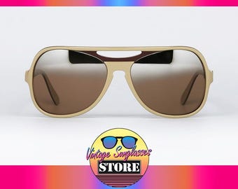 Ray Ban POWDERHORN B&L GRADIENT MIRROR original vintage sunglasses made in U.S.A. 1990