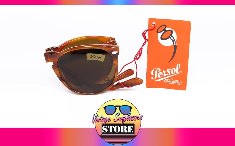 Persol RATTI 812 col. 97 FOLDING original vintage sunglasses made in Italy from the '80s