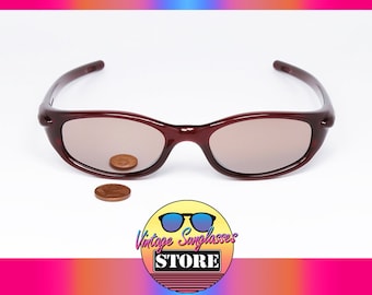 OAKLEY Four Crystal Red BRONZE MIRROR gafas de sol deportivas vintage originales fabricadas en EE. UU. 2000