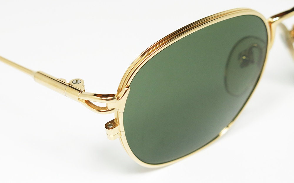 Jean Paul Gaultier 55-3182 22KGP TITANIUM-P Gold Plated RARE Jean Paul Gaultier 55-3182 22KGP TITANIUM-P Gold Plated RARE