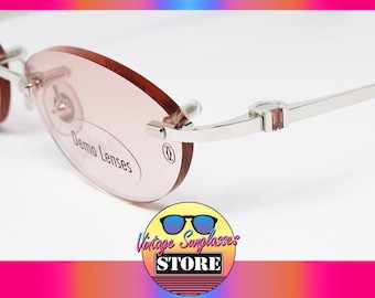 Cartier T8100632 GEMSTONES Rimless original vintage sunglasses made in Paris-France from '90s