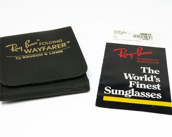 Ray Ban WAYFARER II Folding Bausch & Lomb BL Accessories Vintage