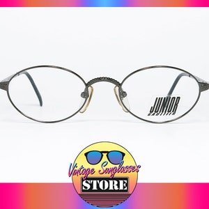 Junior Gaultier 57-3171 Dark Silver original vintage eyeglasses made in Japan 1990