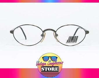 Junior Gaultier 57-3171 Dark Silver original vintage eyeglasses made in Japan 1990