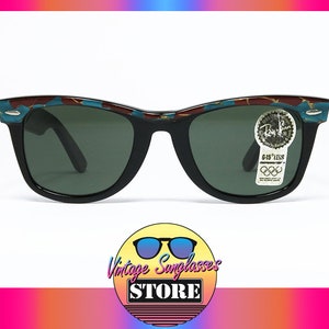 Ray Ban WAYFARER Mosaic T-B Vintage-Sonnenbrille, hergestellt in den USA von Bausch&Lomb 1992