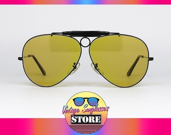 Ray Ban SHOOTER 62 mm AMBERMATIC Bausch&Lomb ULTRARE gafas de sol vintage originales fabricadas en EE. UU. 1970