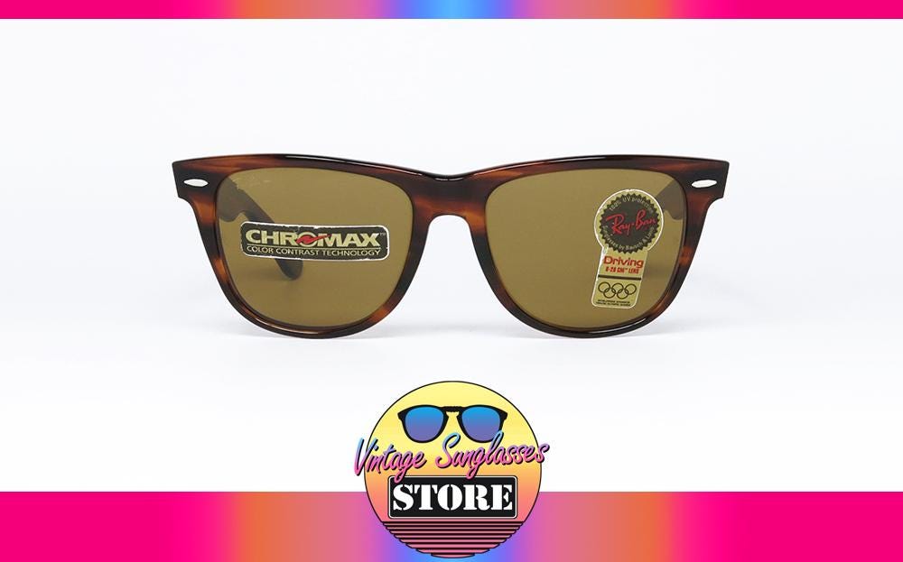 Ray Ban WAYFARER II B-20 CHROMAX Bausch & Lomb Original Vintage