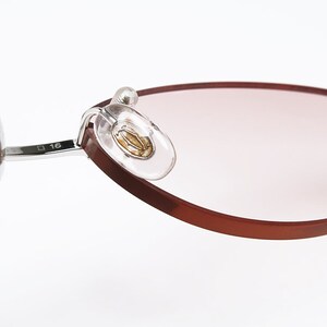 Cartier T8100632 GEMSTONES 90年代 パリ・フランス製 リムレス オリジナル ヴィンテージ サングラス 画像 5