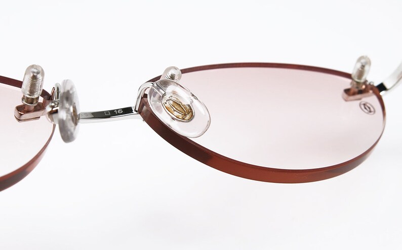 Cartier T8100632 GEMSTONES 90年代 パリ・フランス製 リムレス オリジナル ヴィンテージ サングラス 画像 5