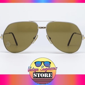 Cartier VENDOME Santos TITAN 62 mm RARE original vintage sunglasses made in France 1987