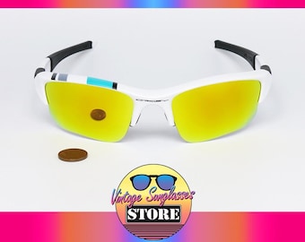 OAKLEY Flak Jacket XLJ 26-264 SAMPLE Fire Iridium Mirror original Sport sunglasses made in U.S.A. 2014