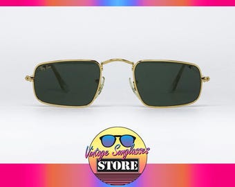 Ray Ban W0982 CLASSIC COLLECTION STYLE 4 Rectangle G-15 24K Bausch & Lomb original vintage sunglasses made in U.S.A. 1992