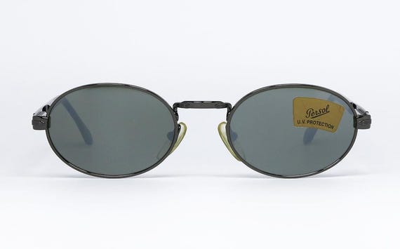 1990s PERSOL SUNNY vintage oval sunglasses silver metal MADE IN ITALY Persol Metal Oval Vintage Sunglasses for sale | eBay main image 4