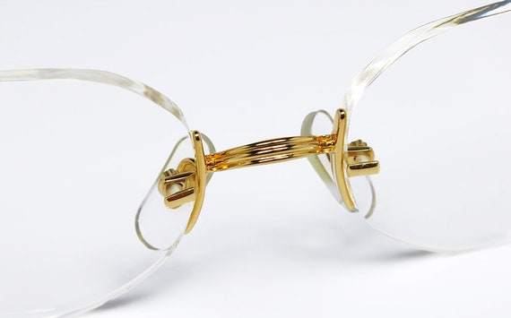 Cartier PORTOFINO 52mm RIMLESS original vintage e… - image 4