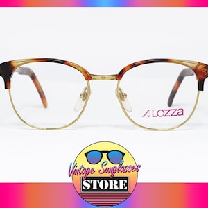 Lozza METAL CABOT 655 vintage eyeglasses made in Italy 1984