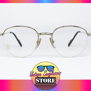 Cartier COLISEE T8100233 PLATINE Nylor original vintage eyeglasses made in Paris-France from '90s