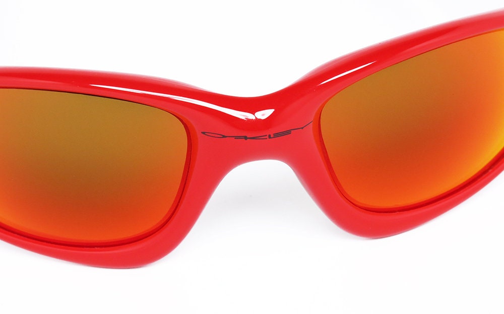 OAKLEY Straight Jacket CANNON Red-fire Iridium Mirror OAKLEY Straight Jacket CANNON Red-fire Iridium Mirror