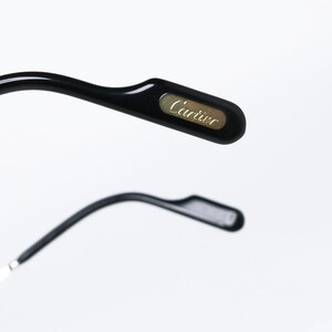 Cartier DEMI LUNE PLATINE Nylor original vintage eyeglasses made in Paris-France from '90s image 5