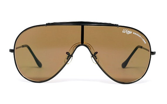 Vintage Sunglasses Ray Ban WINGS Black B-15 by BAUSCH\u0026LOMB | Etsy Hong Kong