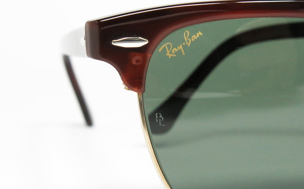 Ray Ban CLUBMASTER WO366 Vintage Sunglasses Made in USA by Bausch Lomb 1992 Etsy UK