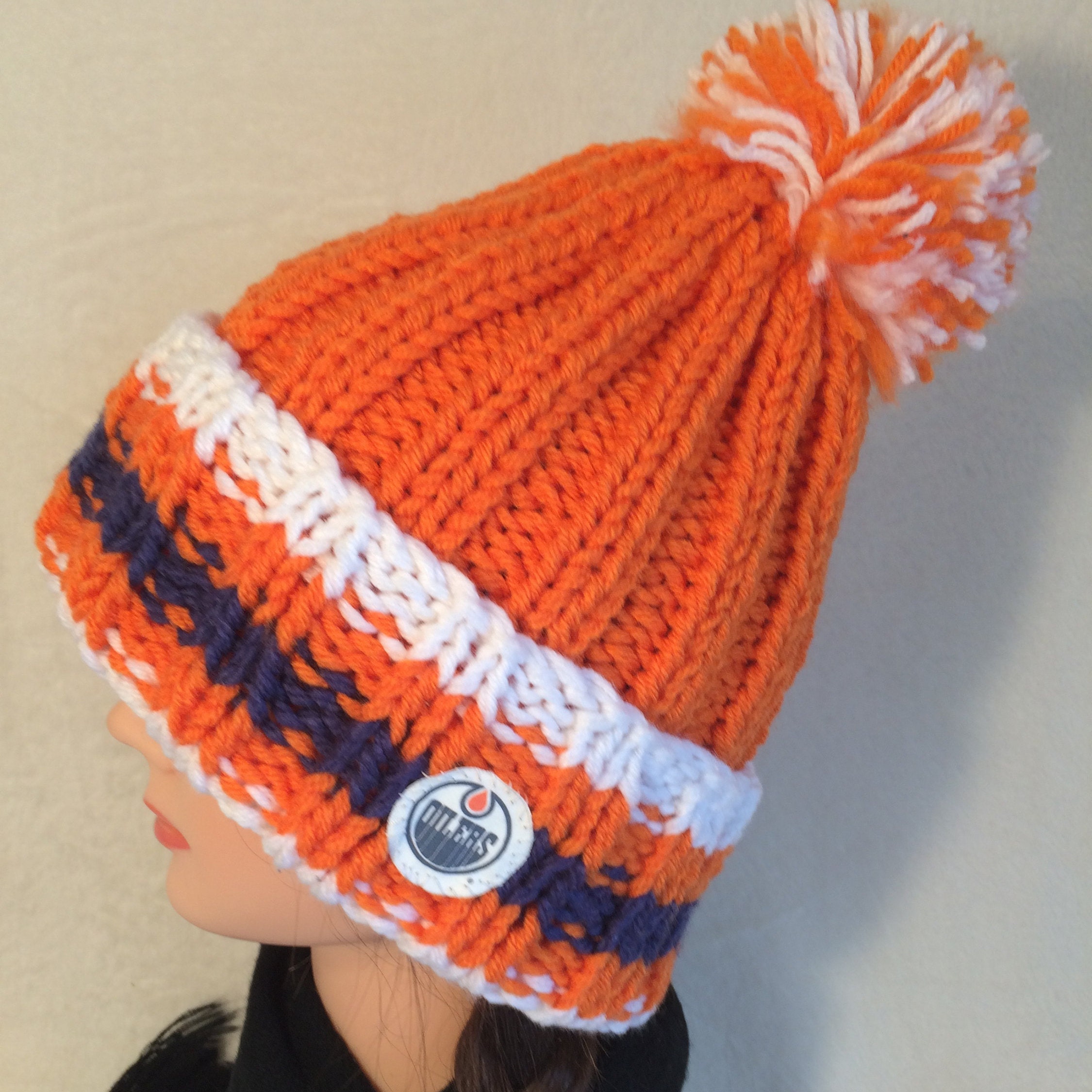 Edmonton Oilers Hat Hockey Hat Chunky 