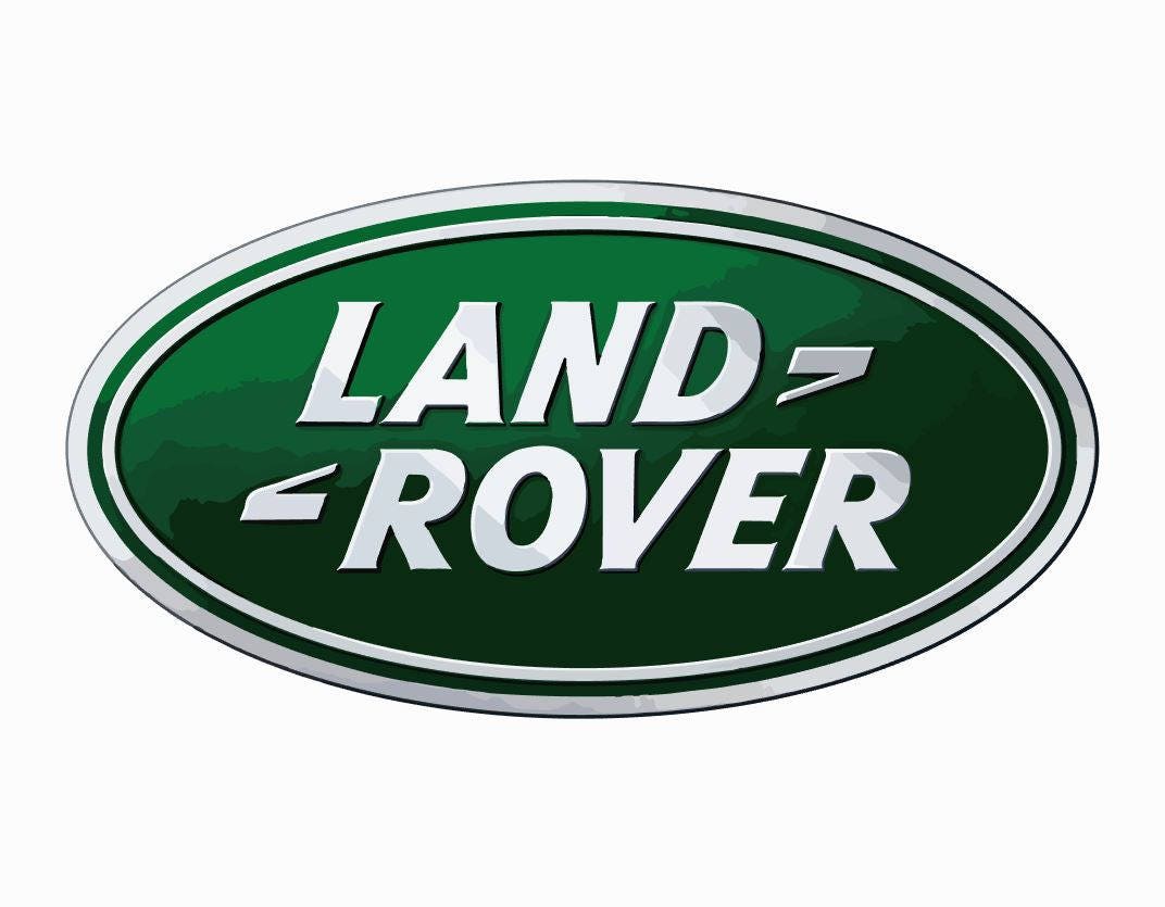 Land Rover Green Oval Car Logo Emblem Vector Vectorized Print Etsy