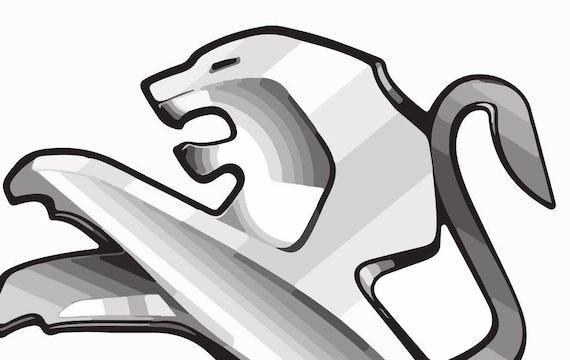 Peugeot Car Logo Emblem Vector Vectorized Print Ultra High Etsy