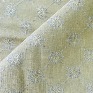 LAURA ASHLEY Galia? Tejido Dobby Jacquard Dorado Amarillo - Tapicería para Sofás, Cojines, Cortinas, Visillos