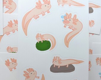Axolotl Sticker Sheet