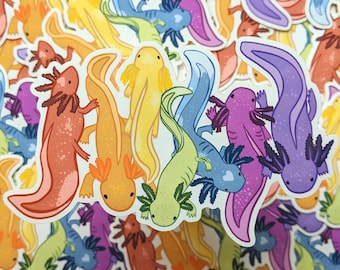 Axolotl Stickers - Rainbow Stickers