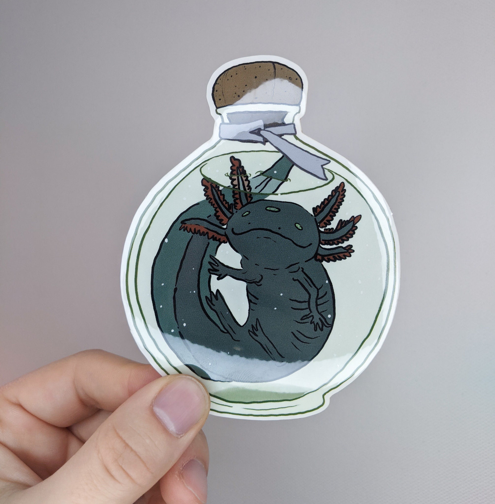 Axolotl Stickers - Specimen Jar Sticker - Etsy