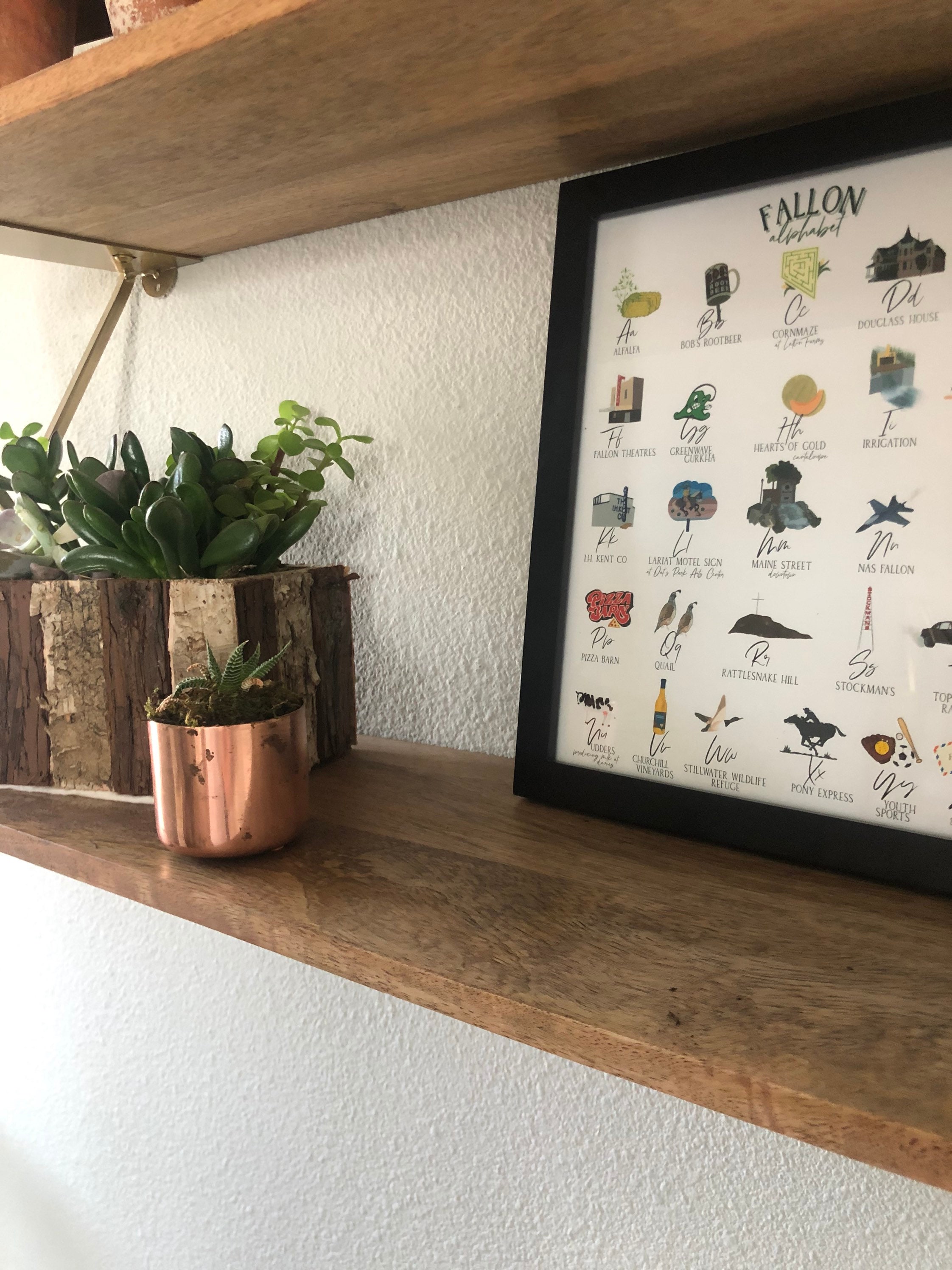 Fallon Nevada Alphabet Print - Fallonite - Fallon Nevada - Rural Nevada ...